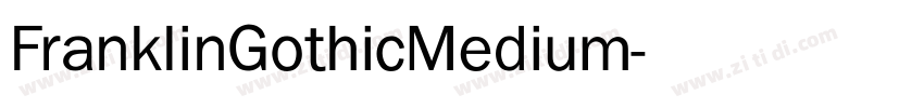 FranklinGothicMedium字体转换
