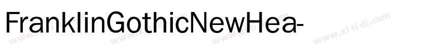 FranklinGothicNewHea字体转换