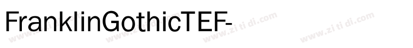 FranklinGothicTEF字体转换
