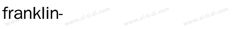 franklin字体转换
