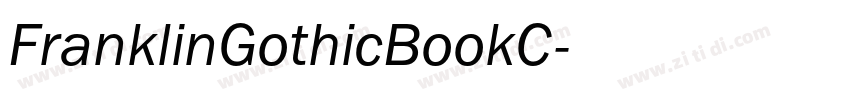 FranklinGothicBookC字体转换