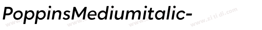PoppinsMediumitalic字体转换