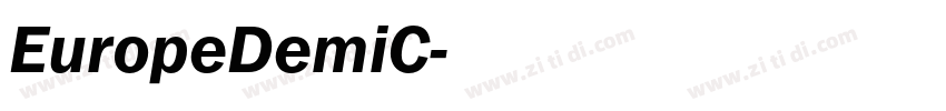 EuropeDemiC字体转换
