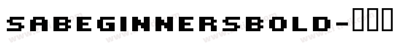 SABeginnersBold字体转换