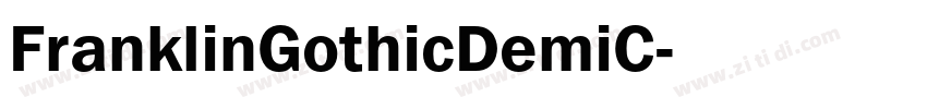 FranklinGothicDemiC字体转换