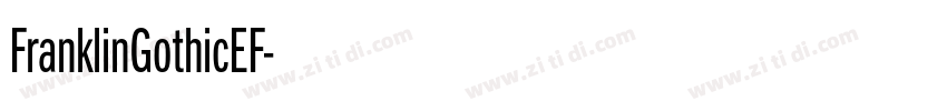 FranklinGothicEF字体转换