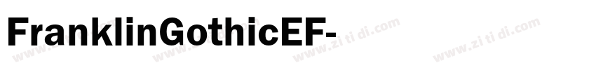 FranklinGothicEF字体转换