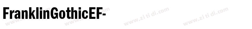 FranklinGothicEF字体转换