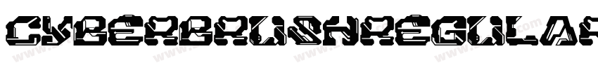 CyberBrushRegular字体转换