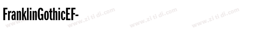 FranklinGothicEF字体转换