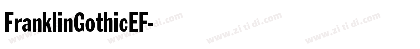 FranklinGothicEF字体转换