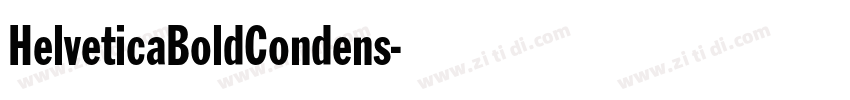 HelveticaBoldCondens字体转换
