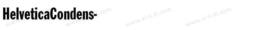 HelveticaCondens字体转换