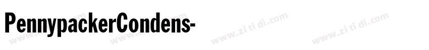 PennypackerCondens字体转换