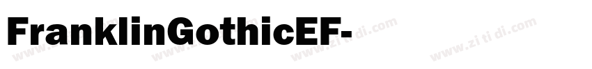 FranklinGothicEF字体转换
