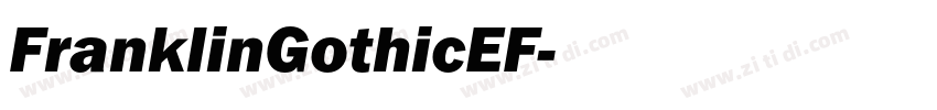 FranklinGothicEF字体转换