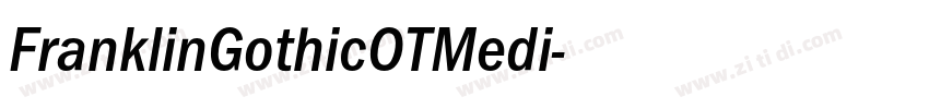 FranklinGothicOTMedi字体转换