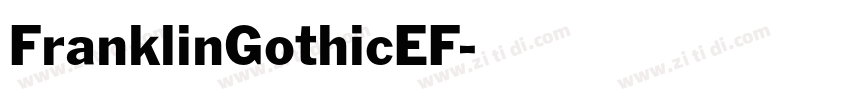 FranklinGothicEF字体转换