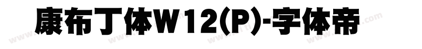 华康布丁体W12(P)字体转换