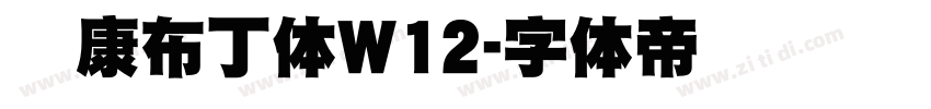 华康布丁体W12字体转换