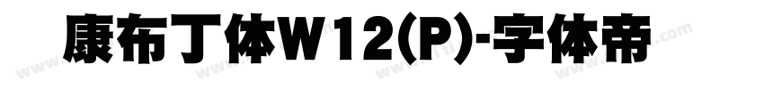 华康布丁体W12(P)字体转换