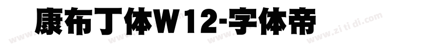 华康布丁体W12字体转换