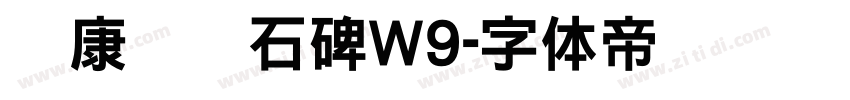 华康龙门石碑W9字体转换