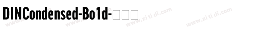 DINCondensed-Bo1d字体转换