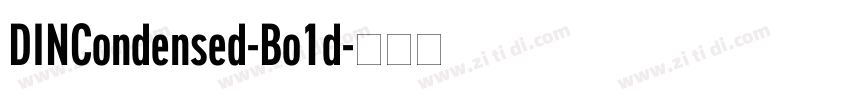 DINCondensed-Bo1d字体转换