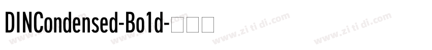 DINCondensed-Bo1d字体转换