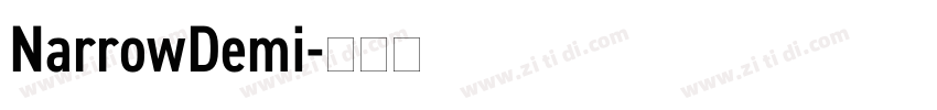 NarrowDemi字体转换