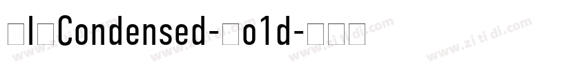 DINCondensed-Bo1d字体转换