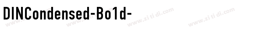 DINCondensed-Bo1d字体转换