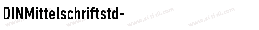 DINMittelschriftstd字体转换