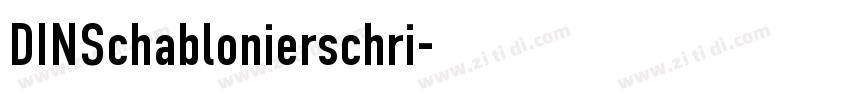 DINSchablonierschri字体转换