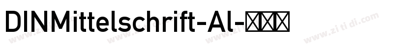 DINMittelschrift-Al字体转换