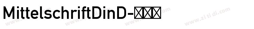 MittelschriftDinD字体转换