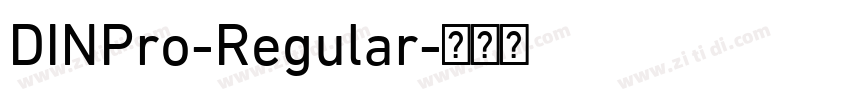 DINPro-Regular字体转换