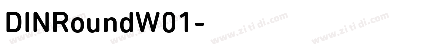 DINRoundW01字体转换