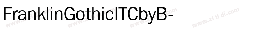 FranklinGothicITCbyB字体转换