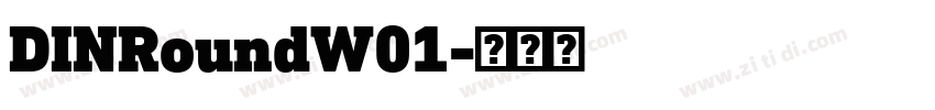 DINRoundW01字体转换