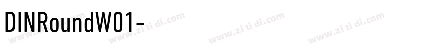 DINRoundW01字体转换