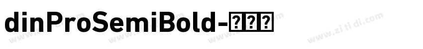 dinProSemiBold字体转换