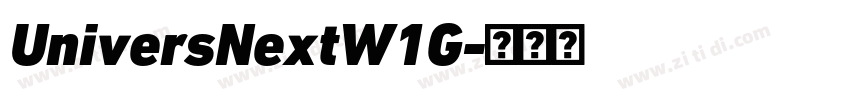 UniversNextW1G字体转换