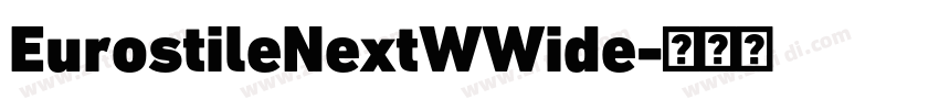 EurostileNextWWide字体转换