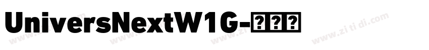 UniversNextW1G字体转换