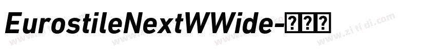 EurostileNextWWide字体转换