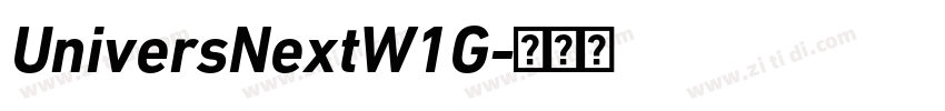 UniversNextW1G字体转换