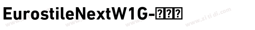 EurostileNextW1G字体转换