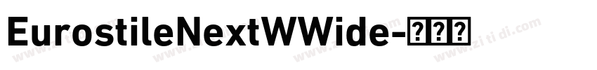 EurostileNextWWide字体转换